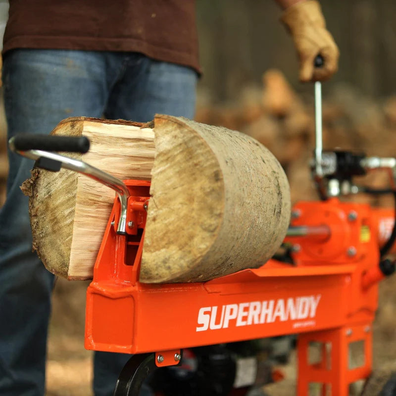 SuperHandy 20 Ton Gas Powered Log Splitter – 7HP 209cc Engine, 20" Max Log Length, Portable Design (GUO077)