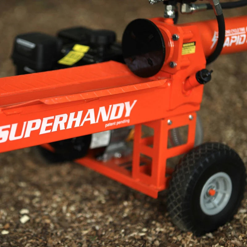 SuperHandy 20 Ton Gas Powered Log Splitter – 7HP 209cc Engine, 20" Max Log Length, Portable Design (GUO077)