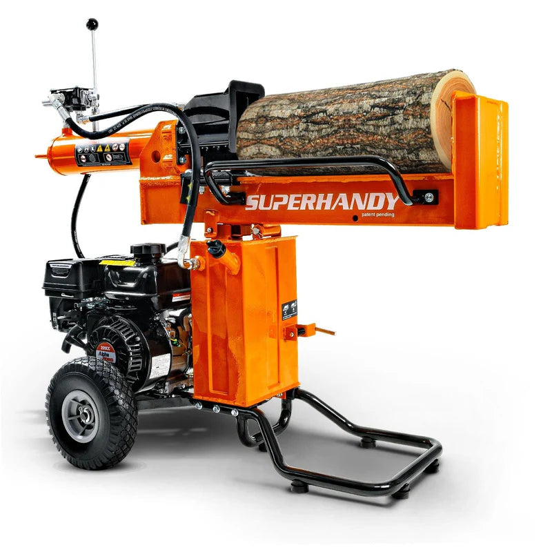 SuperHandy 25 Ton Gas Log Splitter – 7HP 209cc Engine, 20" Max Log Length, Horizontal & Vertical (GUO096)