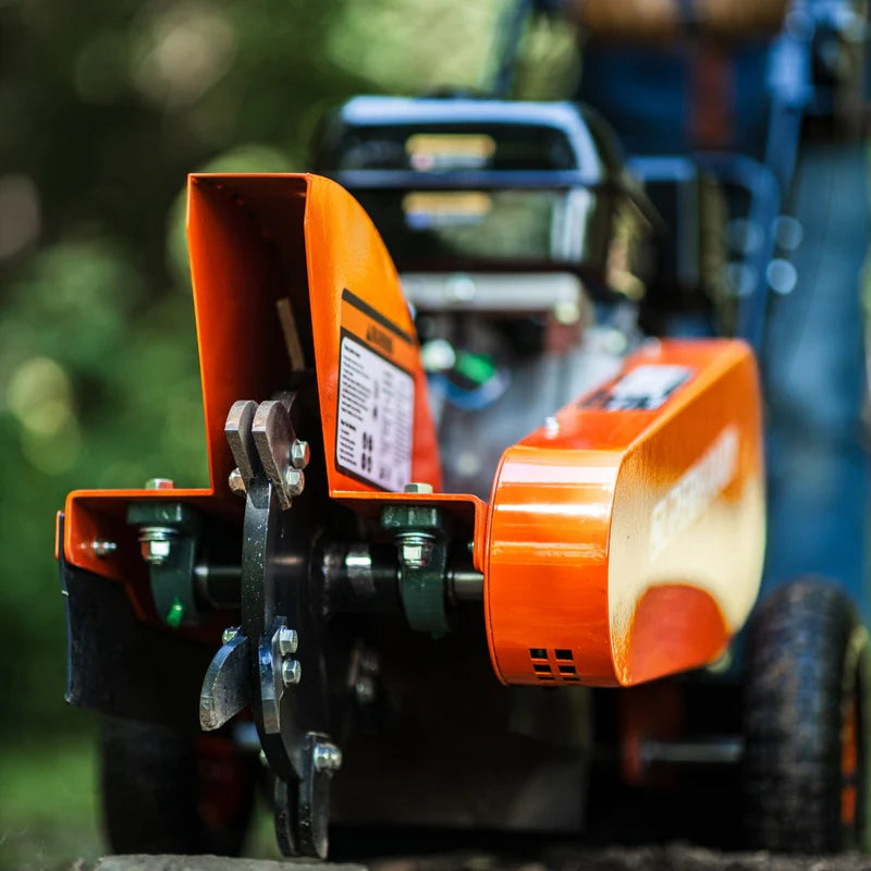 SuperHandy Gas Powered Stump Grinder – 9HP Engine, 12" Cutting Blade, Compact Pro Design for Easy Stump Removal (GUO110)