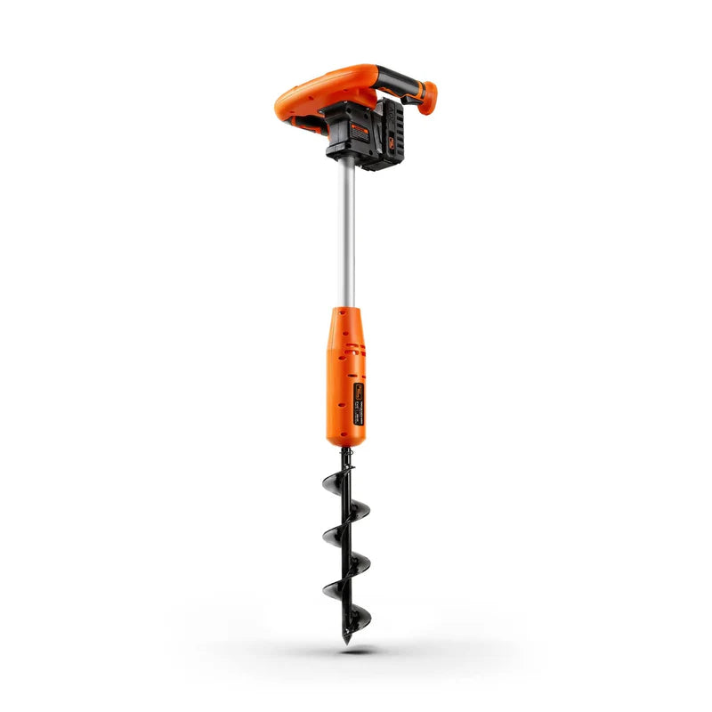 SuperHandy 20V Electric Earth Auger – 4Ah Battery, 3" x 12" Drill Bit, Cordless Post Hole Digger (GUT141)