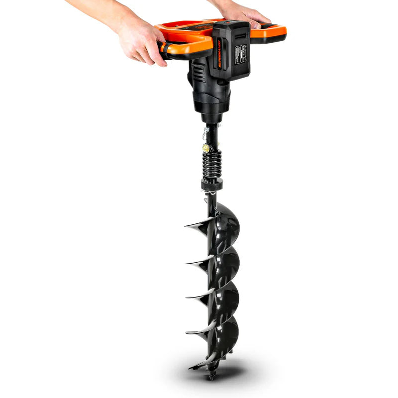 SuperHandy 48V Electric Earth Auger – 2Ah Battery, 6" x 30" Drill Bit, Cordless Post Hole Digger (GUT150)