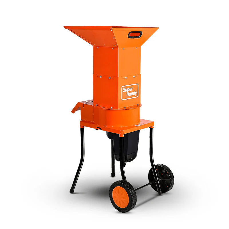 SuperHandy 120V Electric Leaf Mulcher Shredder – Corded, Heavy-Duty Steel Body, 11" Blades (GUO056)