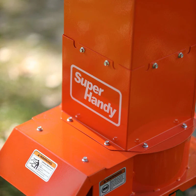 SuperHandy 120V Electric Leaf Mulcher Shredder – Corded, Heavy-Duty Steel Body, 11" Blades (GUO056)