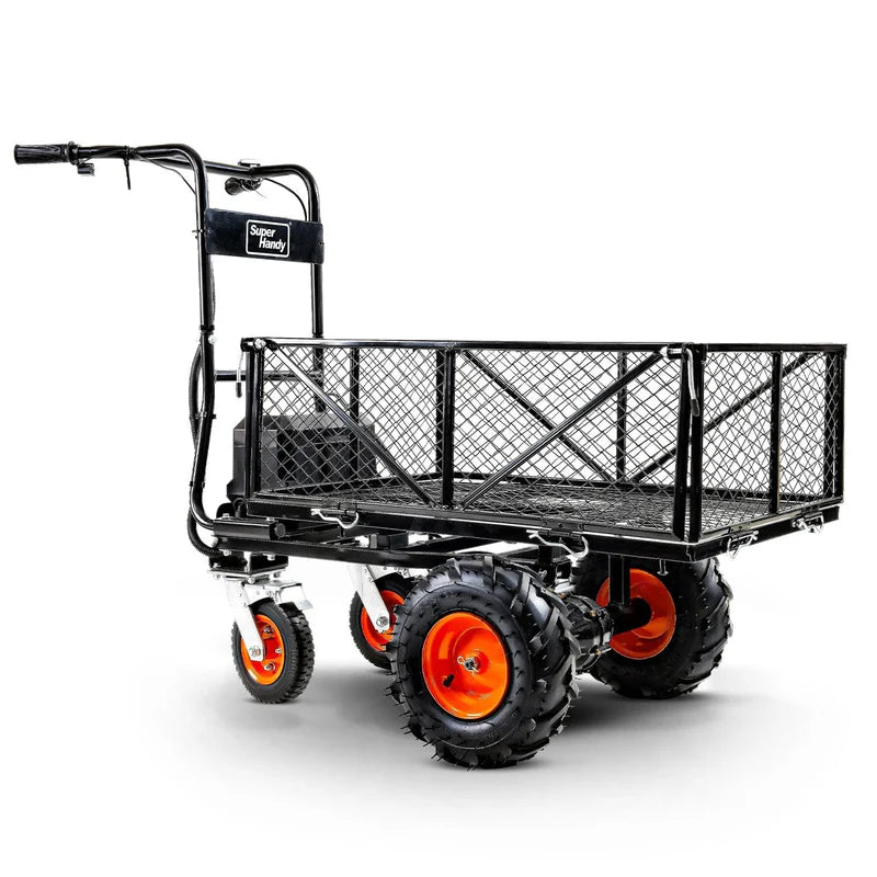 SuperHandy 48V Electric Utility Cart – 660 lb Capacity, 4-Wheel Self-Propelled (GUO095)