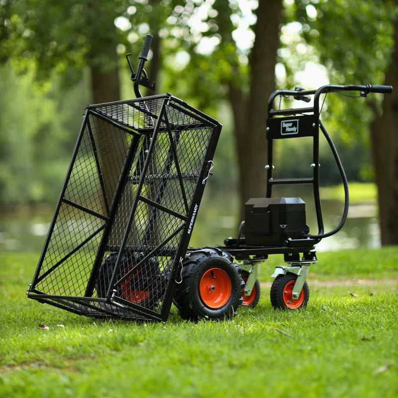 SuperHandy 48V Electric Utility Cart – 660 lb Capacity, 4-Wheel Self-Propelled (GUO095)