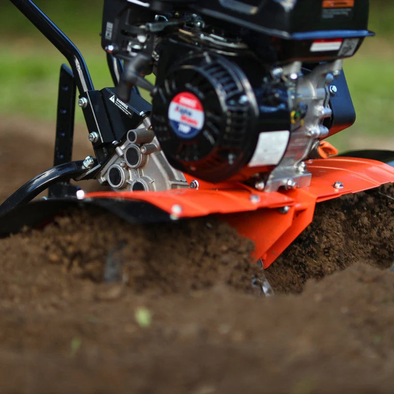 SuperHandy Gas Powered Garden Tiller – 7HP 209CC, 27" Tilling Width, Heavy-Duty Soil Cultivator (GUO093)