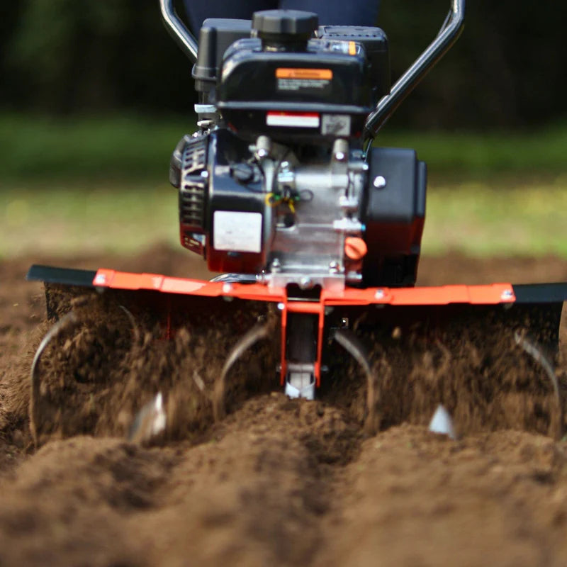 SuperHandy Gas Powered Garden Tiller – 7HP 209CC, 27" Tilling Width, Heavy-Duty Soil Cultivator (GUO093)