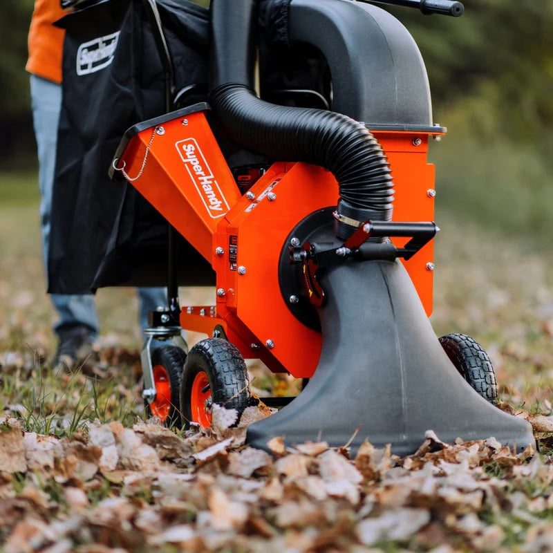 SuperHandy Leaf Vacuum & Wood Chipper – 7HP Gas Engine, 10:1 Mulch Ratio, 2" Max Branch Capacity (GUO128)