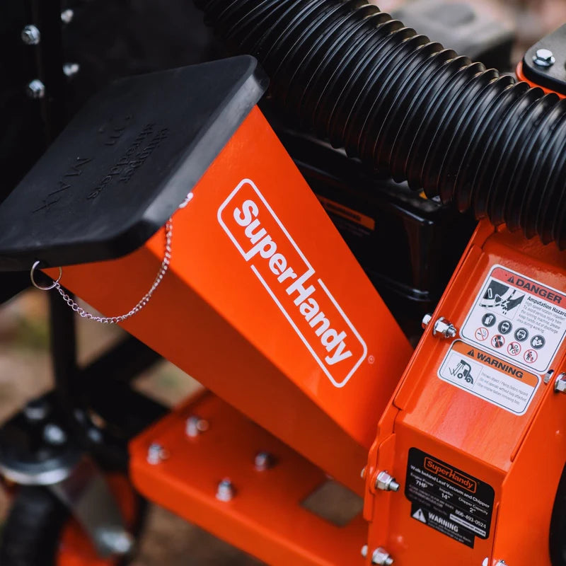 SuperHandy Leaf Vacuum & Wood Chipper – 7HP Gas Engine, 10:1 Mulch Ratio, 2" Max Branch Capacity (GUO128)